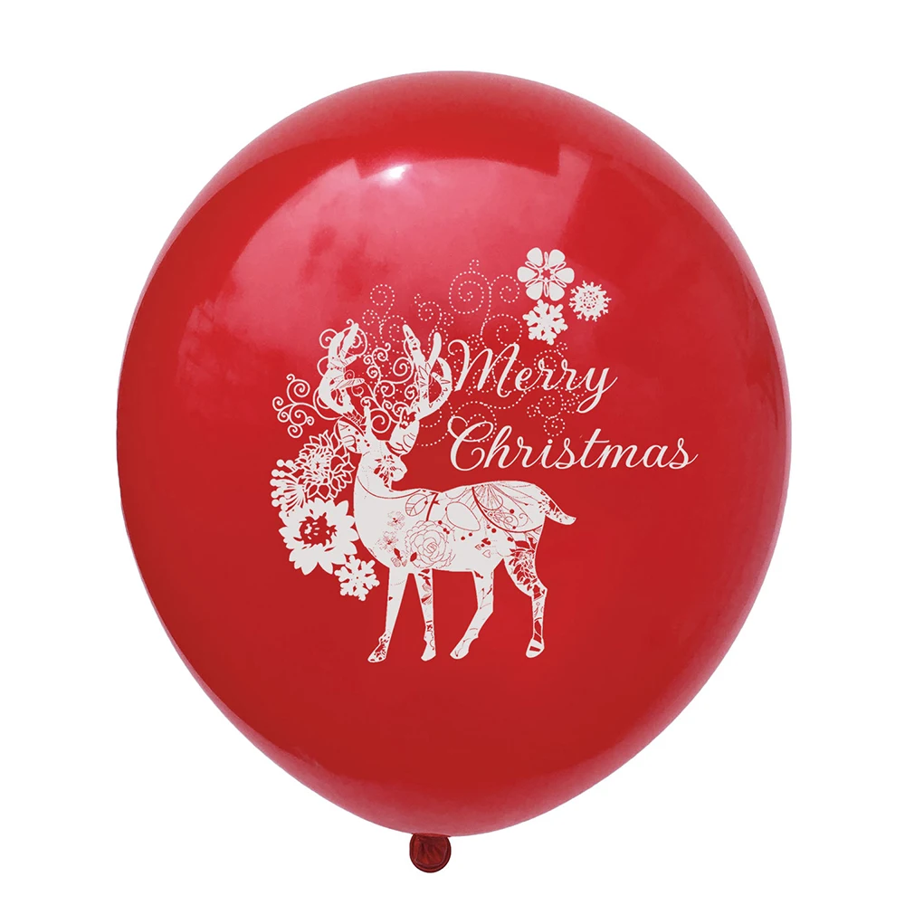 Йориу 10 шт рождественские воздушные шары с оленем Воздушный латексный шар для