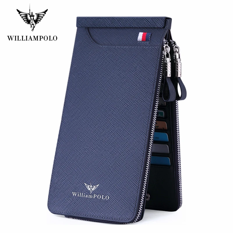 Williampolo новый высококачественный мужской кошелек из натуральной кожи модный