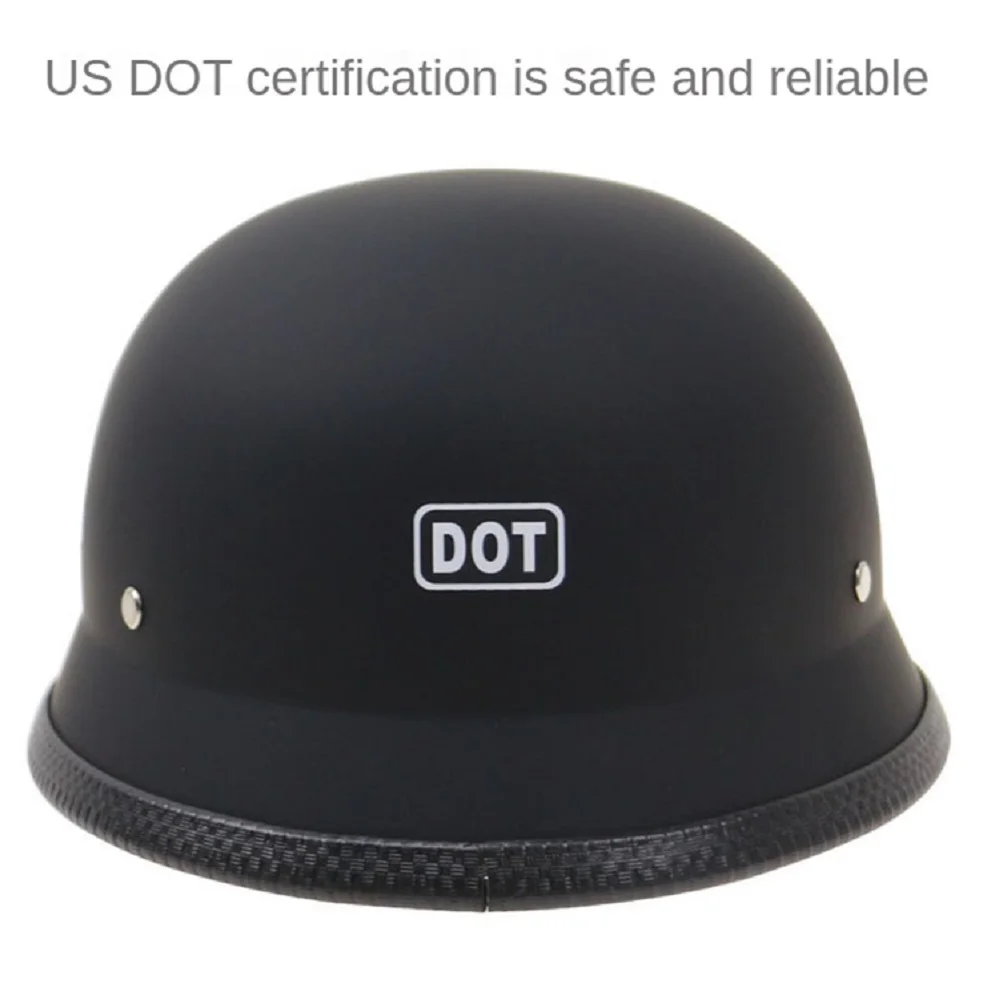DOT German Retro Motorcycle Half Helmet Protective Outdoor Riding Motorbike Helmets With Glasses Electric Scooter Moto Casco | Автомобили