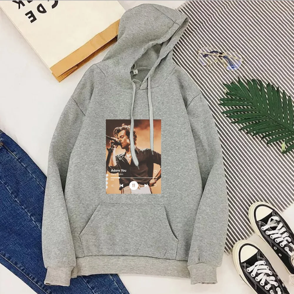 

Womens Clothing Fine Line Korean Hoodie Styles 2020 Girls Pink Clothing Adore You Sweatshirt Women