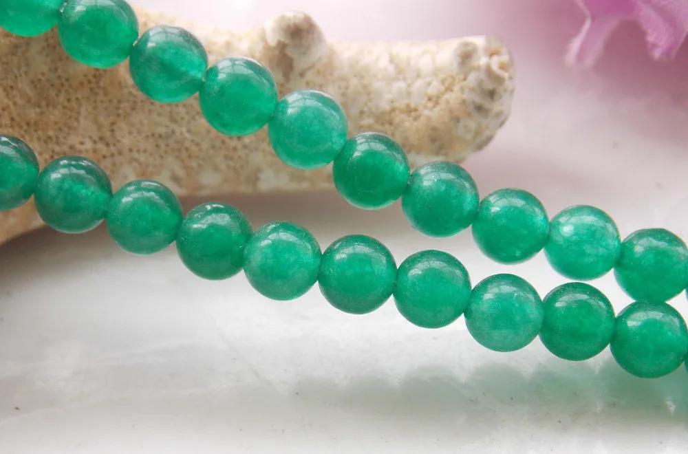 Бесплатная DIY ожерелье браслет ювелирных изделий натуральный 4 мм зеленый