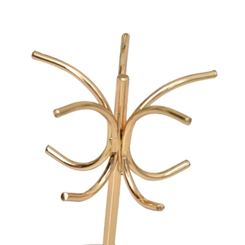 

Marbling Resin Retro Nordic Jewelry Organizer Rack Display Earring Stand Vintage Room Counter Showcase Jewelry Packaging