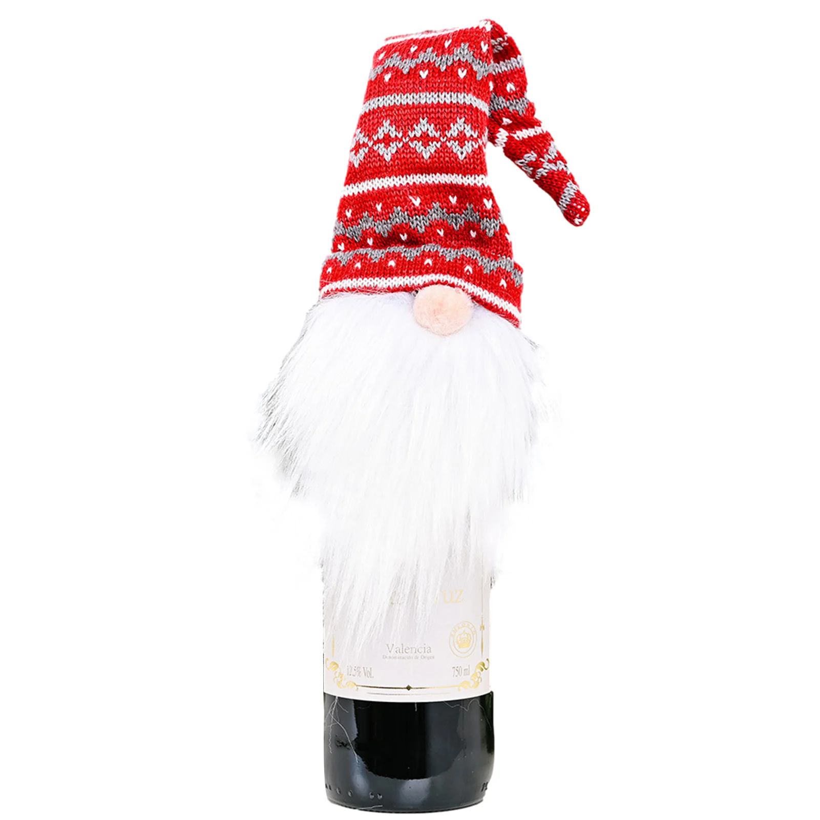 

Christmas Wine Decoration Products Knitted Hat Forest Old Man Wine Set Christmas Table Decoration Reasonable
