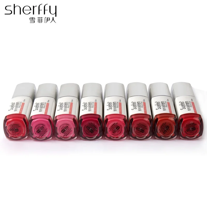 Красно матовый блеск для губ жидкая румяна помада долговечный натуральные