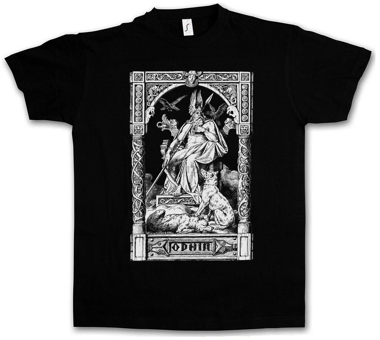 Футболка с викингом-одином Thor Mj &amp oumllnir Loki Midgard Wikinger Celts Rune | Мужская одежда