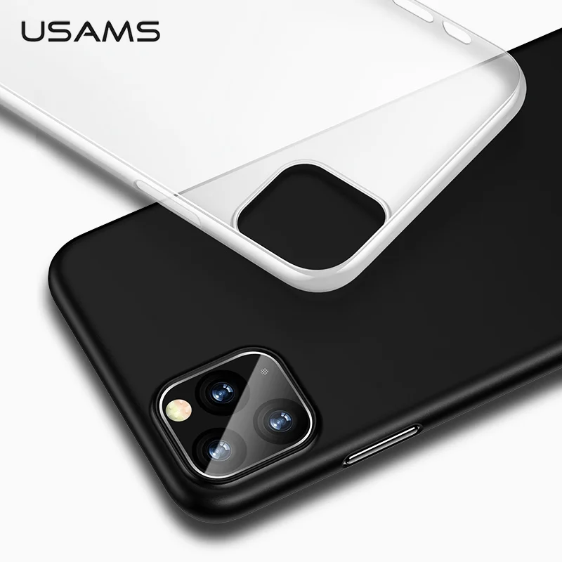 USAMS Matte Case for iPhone 11 Pro Max PP Coque Cover For case 0.55mm Ultra-thin protector soft |