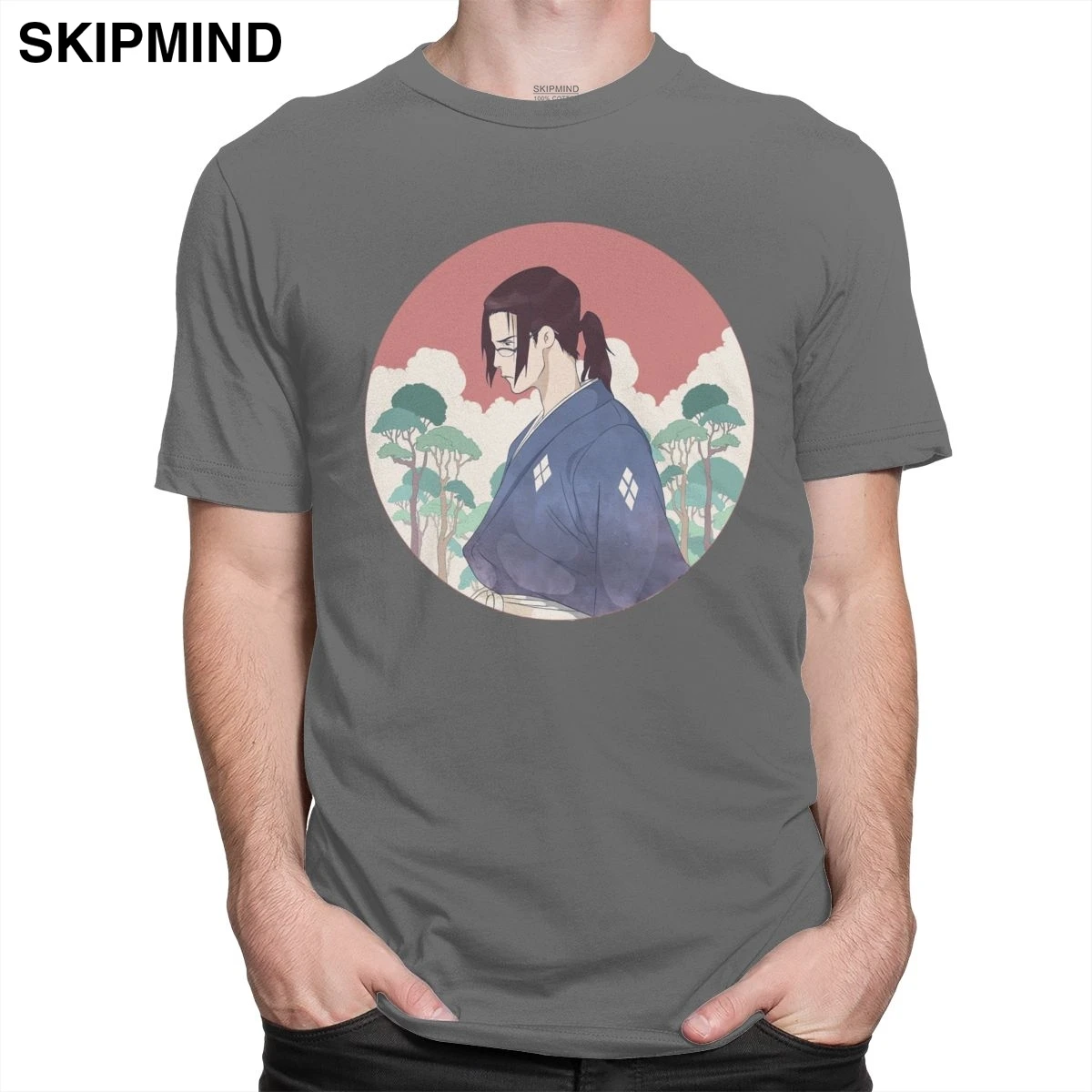 Футболка мужская хлопковая с коротким рукавом и круглым вырезом | Мужская одежда