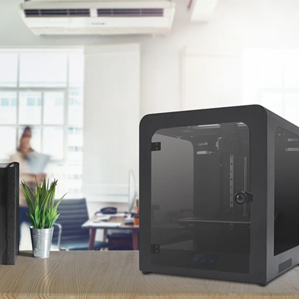 

3D-принтер с сенсорным экраном 3,5 дюйма, автовыравнивание, пауза, возобновление печати, настольный принтер с платформой из хрустального стек...