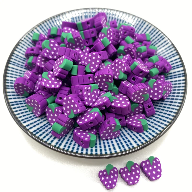 

30pcs/lot 10mm GrapeBeads Polymer Clay Beads Polymer Clay Spacer Beads For Jewelry Making DIY Bracelet necklace #07