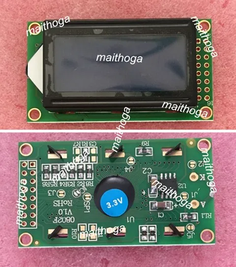 16PIN COB 0802F ЖК дисплей экран SPI/IIC/параллельный интерфейс 5 в 3 В белая/синяя/желтая