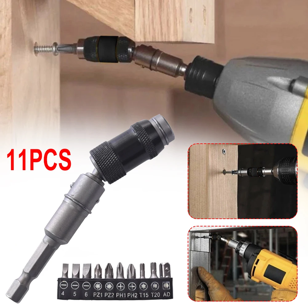 

Steel Impact Magnetic Pivoting Bit Magnetic Pivot Drill Bit Holder Adjustable Change Pivot Screwdriver Bit Holder with Locking