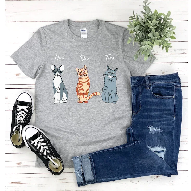 

Kitty Cat Face Shirt Women Kitten Animal Lover Shirt Funny Whiskers Face Mom 100% cotton y2k Shirt harajuku kawaii Drop shipping