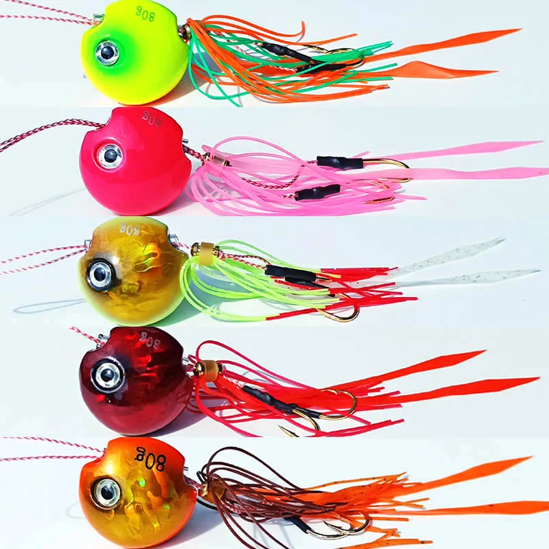 5 шт. металлические рыболовные приманки 120 г/100 г/80 г/60 г|jig head|sea breammetal fishing lure |
