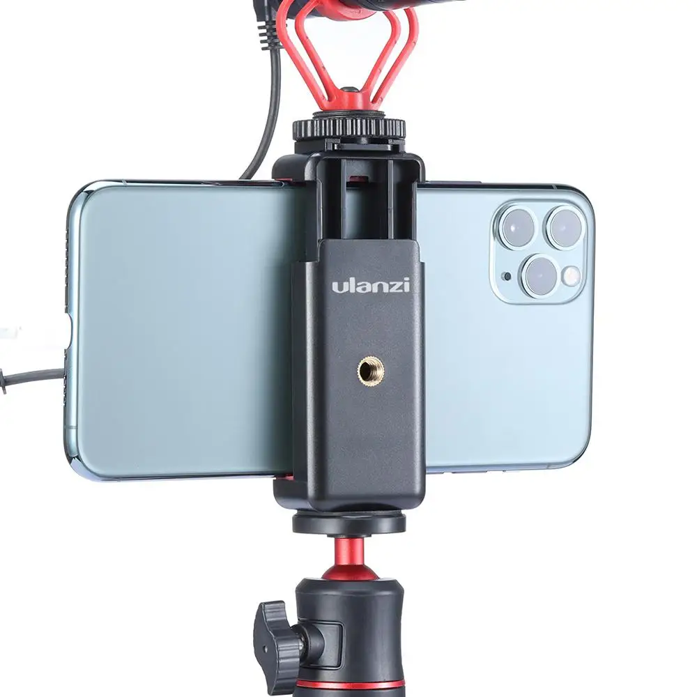 ULANZI ST-07 Stright Mobil Phone Holder with Cold Shoe Mobile Photography Tripod Bracket Universal Vlog Accessory r60 | Электроника