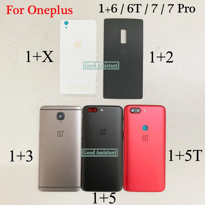 Для Oneplus One plus 1 + X 2 3 3t 5 6 комплектов/партия размер 6T 7 PRO Global задняя Батарея крышка