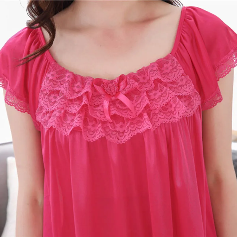 Летняя женская ночная рубашка 2020 Новая модная сексуальная шелковая свободная