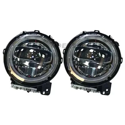 2PCS C " дюймовый круглый светодиодный фары для Jeep Wrangler JL Gladiator SUV фары замена с дневными ходовыми огнями - Цвет: 2PCS C