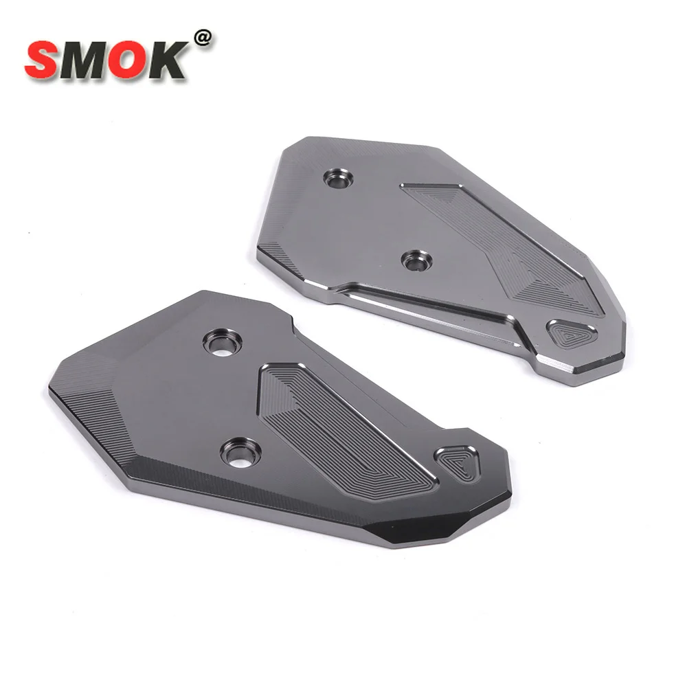 

SMOK Motorcycle CNC Aluminum Alloy Foot Rests Footrest Pedal Guard Protector Cover For Yamaha MT07 MT 07 FZ07 MT-07 2014-2017