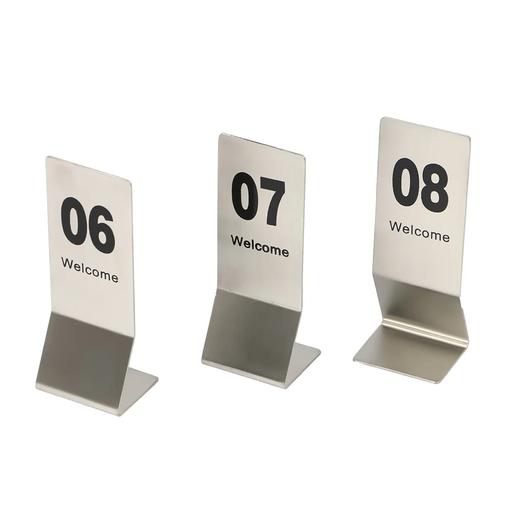 10 шт. двусторонние цифры-подставки из нержавеющей стали | Канцтовары для офиса и