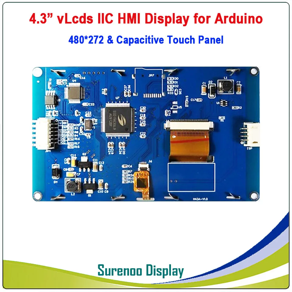4 3 &quot480*272 серийный I2C IIC v Lcd s HMI Интеллектуальный TFT ЖК модуль Дисплей емкостная