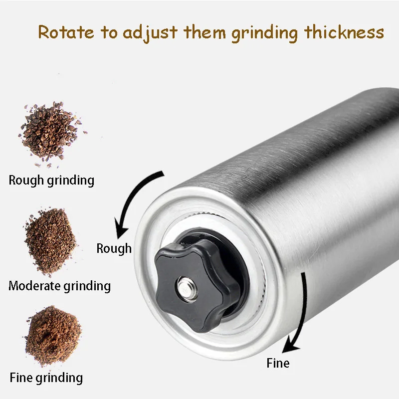 manual ceramic coffee grinder stainless steel adjustable coffee bean mill easy clean kitchen tools portable coffee appliance free global shipping
