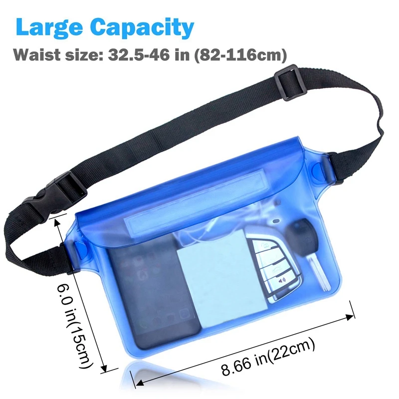 Водонепроницаемый чехол-сумка с регулируемым ремешком на талии для пляжа