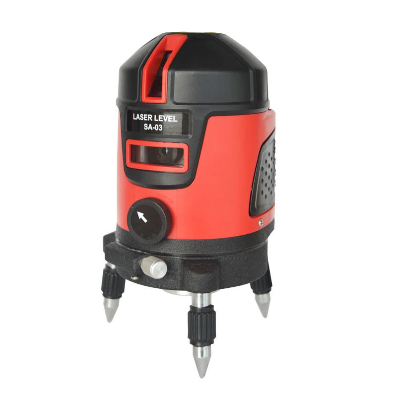 Лазерный уровень TECLASER самовыравнивающийся вращающийся на 360 градусов крест