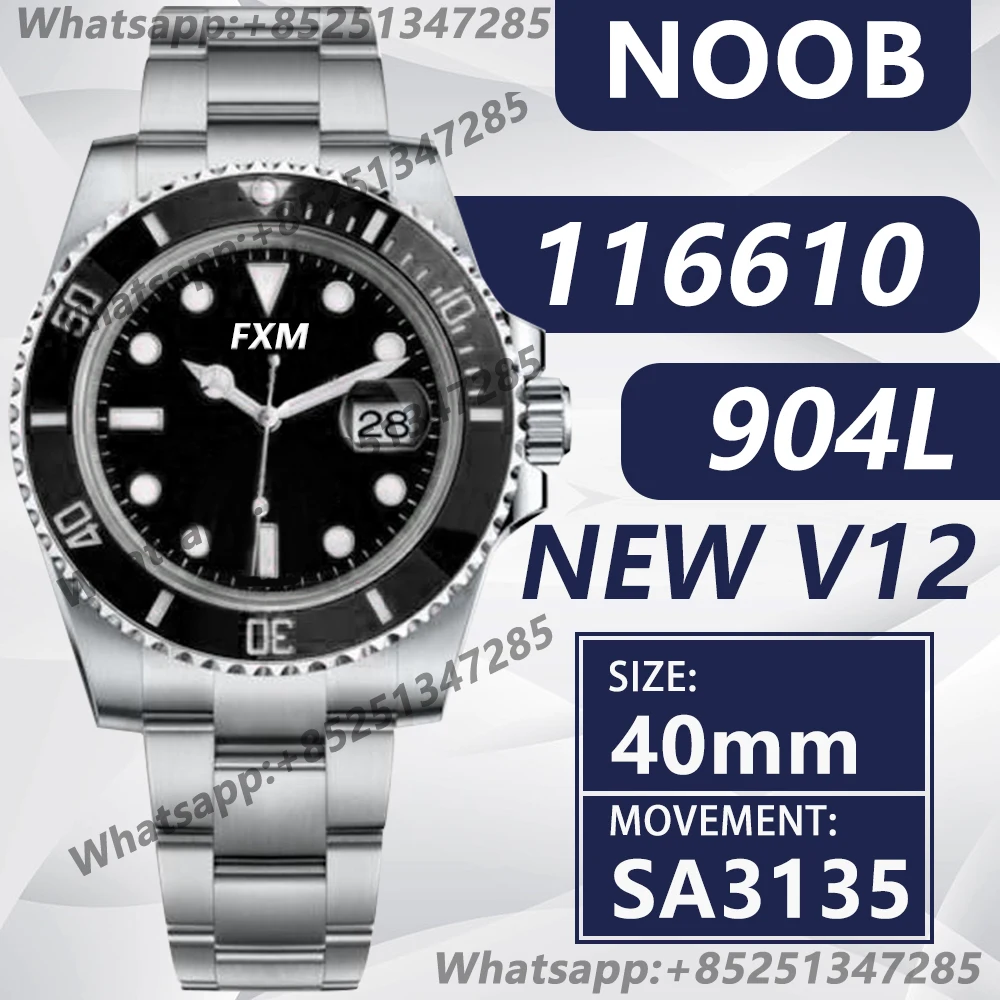 

Мужские автоматические механические роскошные часы 40 мм Hulk Submariner 116610 VSF 904L AAA копия Super Clone Sport NOOB Новинка V11 V12