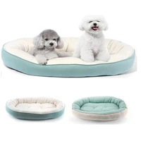 double sided kennel thicken oval pet bed soft dog bed mattress indoor outdoor for large medium small dogs cats lounger cushion