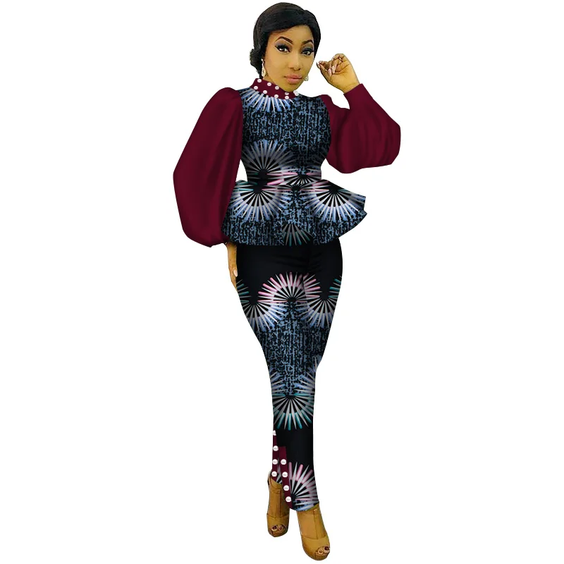 Новый стиль комплект из 2 предметов женский укороченный топ с оборками и штаны