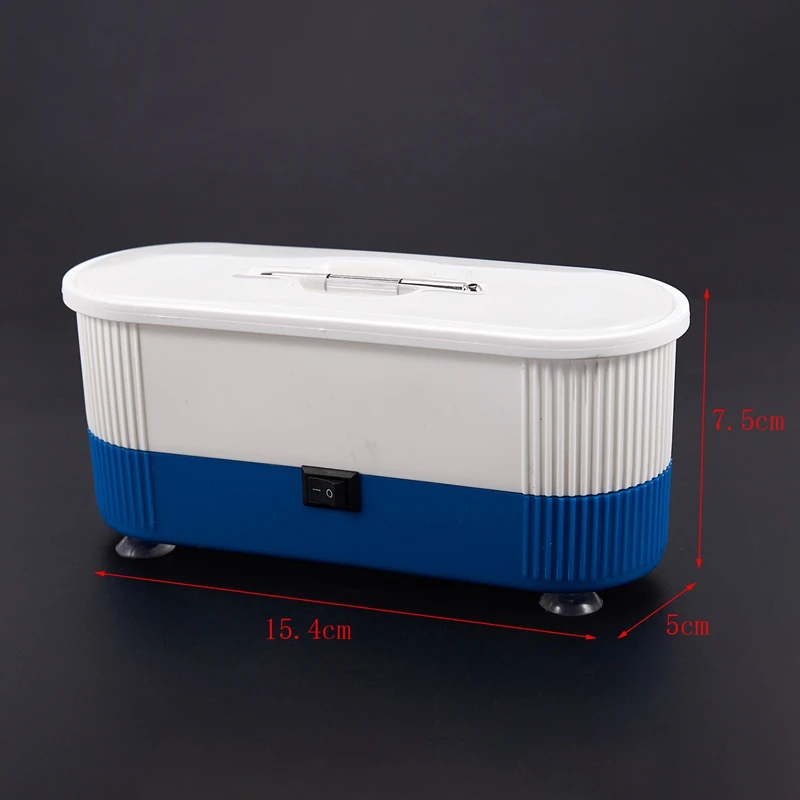 Мини очиститель для ногтей сверлильные очки ювелирные изделия Sonic Cleaner
