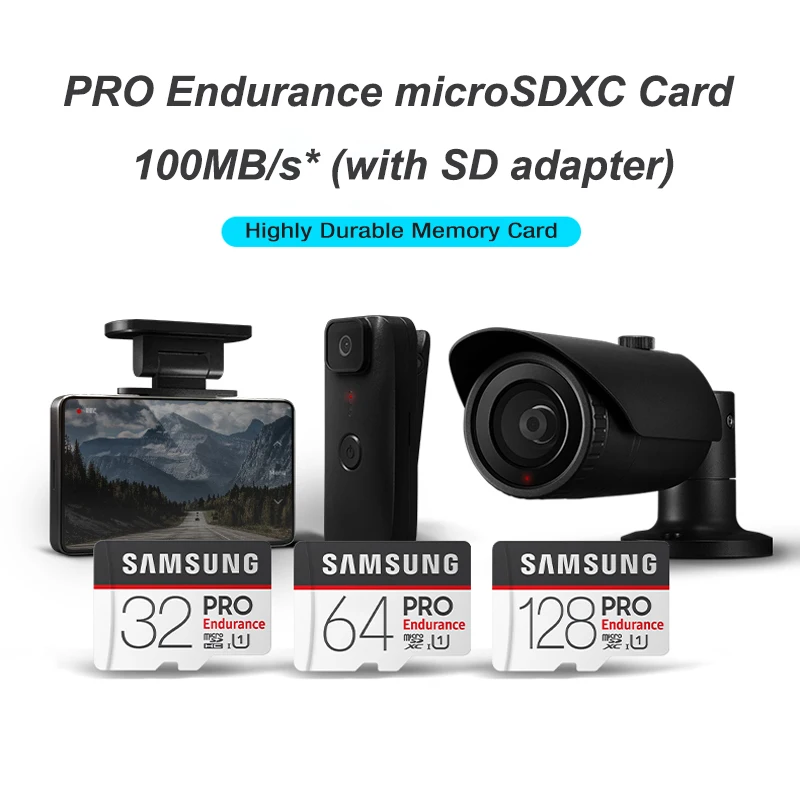 Micro SD карта памяти SAMSUNG EVO Plus/PRO Enduran 512 ГБ 256 128 64 32 U3/U1 класс 10 U1 microSDXC/SDHC + 16 Гб ГБ|Карты