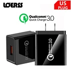 Штепсельная вилка США Быстрая зарядка 3,0 быстрое зарядное устройство USB 18 Вт дорожный настенный QC 3.0 мобильный телефон зарядное устройство адаптер для iPhone Samsung Xiaomi huawei