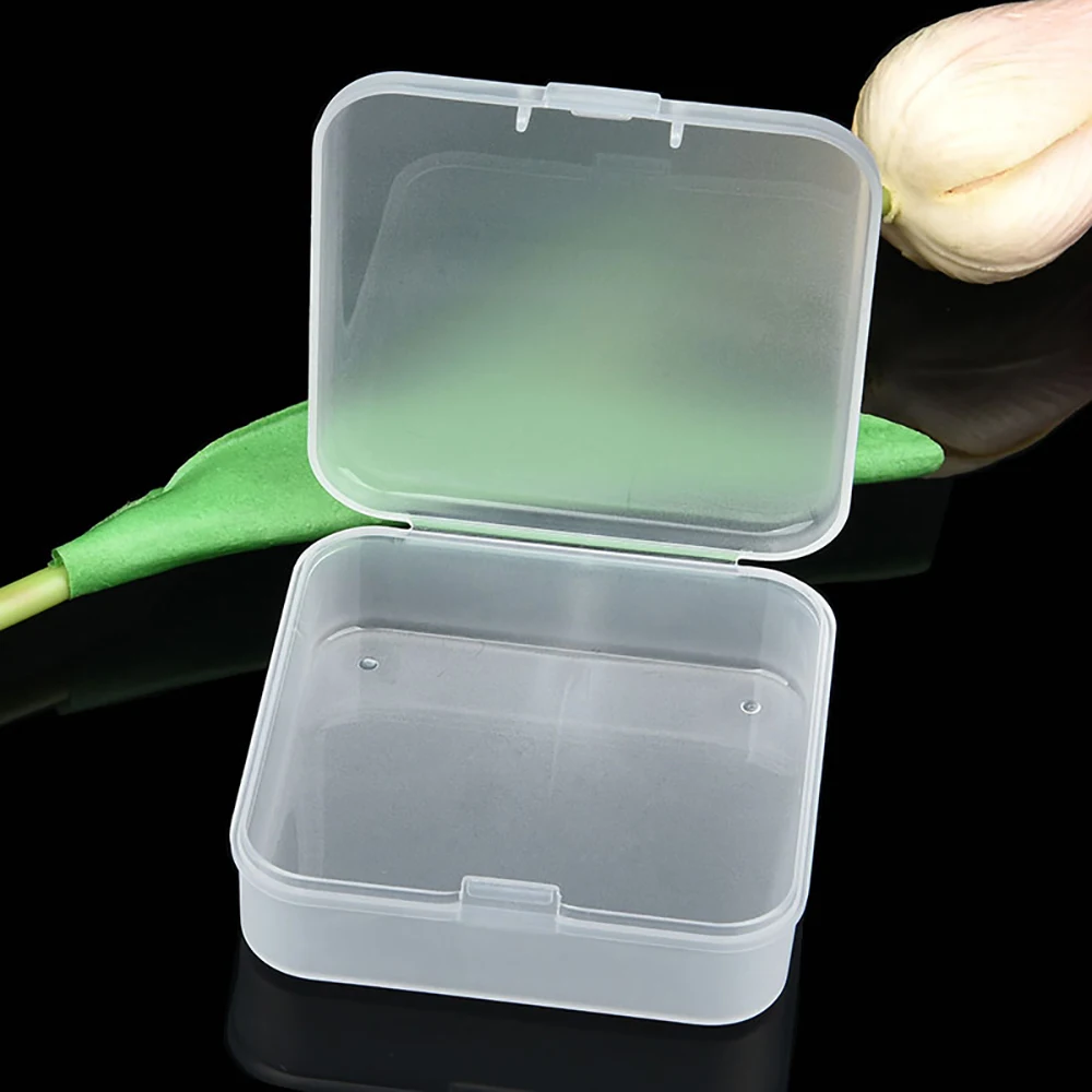 

Новая Матовая коробка для наушников, квадратная ПП пластиковая коробка, маленькая мини-коробка, детали для микросхем, упаковочная коробка, ...