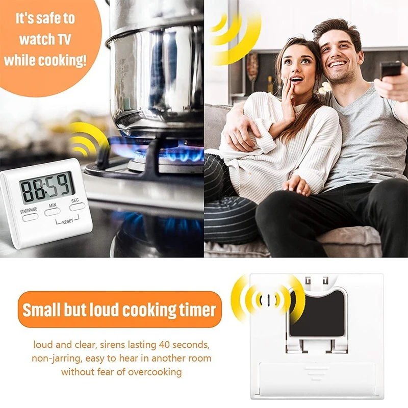 Цифровой кухонный таймер обратного отсчета для приготовления пищи с громким
