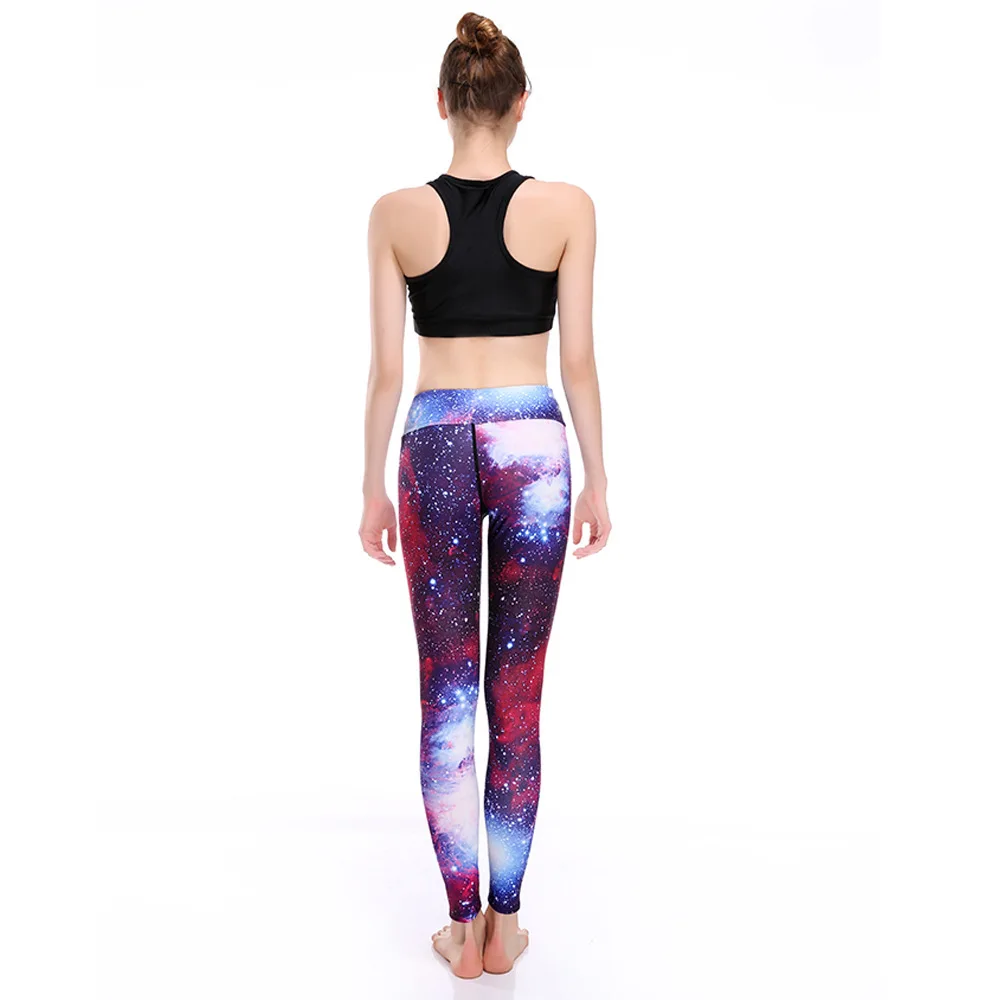 New Star Red and White Ladies Slim s Breath Sweat Absorption Nine Points Pants leggings |