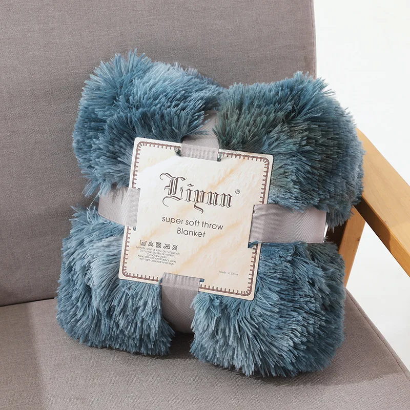 Ворсистое супермягкое Флисовое одеяло кораллового цвета теплое искусственное