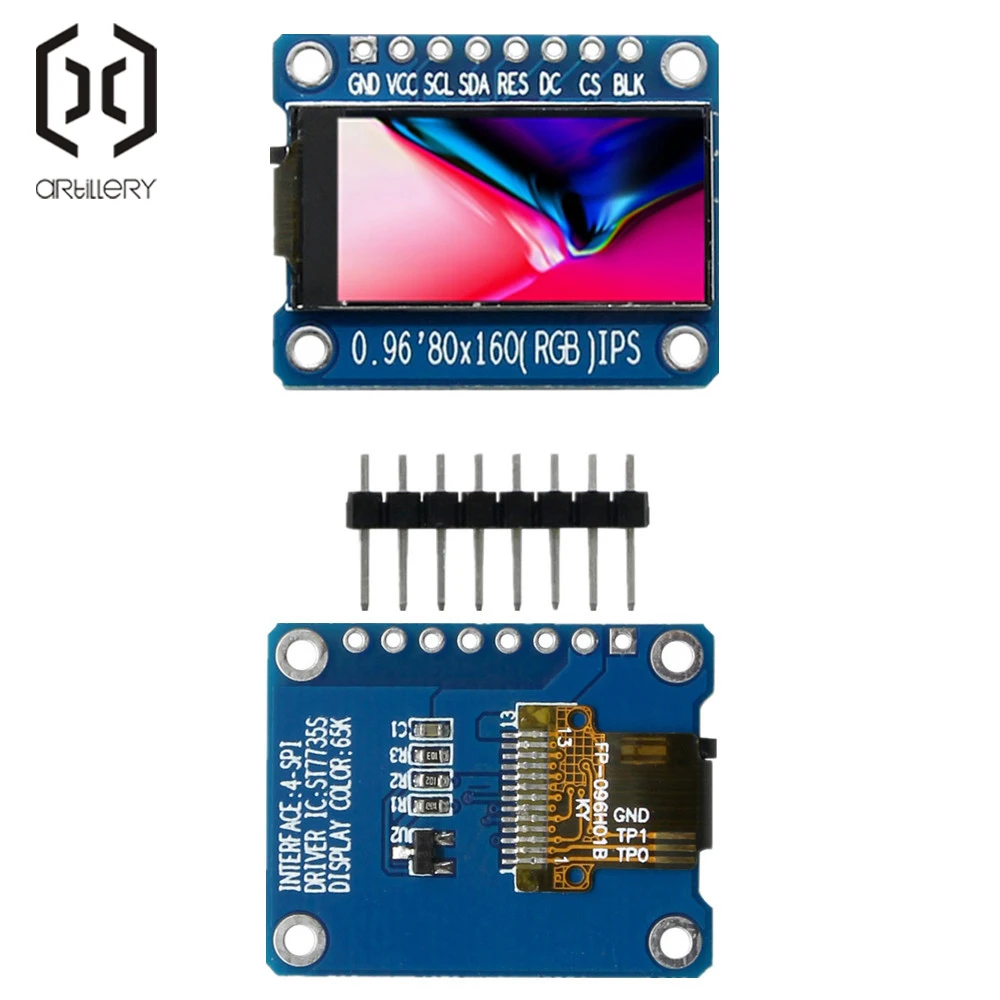 Ips 0,96 дюймов 7P SPI HD 65K полноцветный ЖК-модуль ST7735 Привод IC 80*160(не OLED