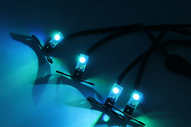 4 шт. многоцветный RGB Demon Eye светодиодный devil eyes с беспроводным пультом дистанционного управления для двойных линз автомобиля мотоцикла фары проектор модифицированный