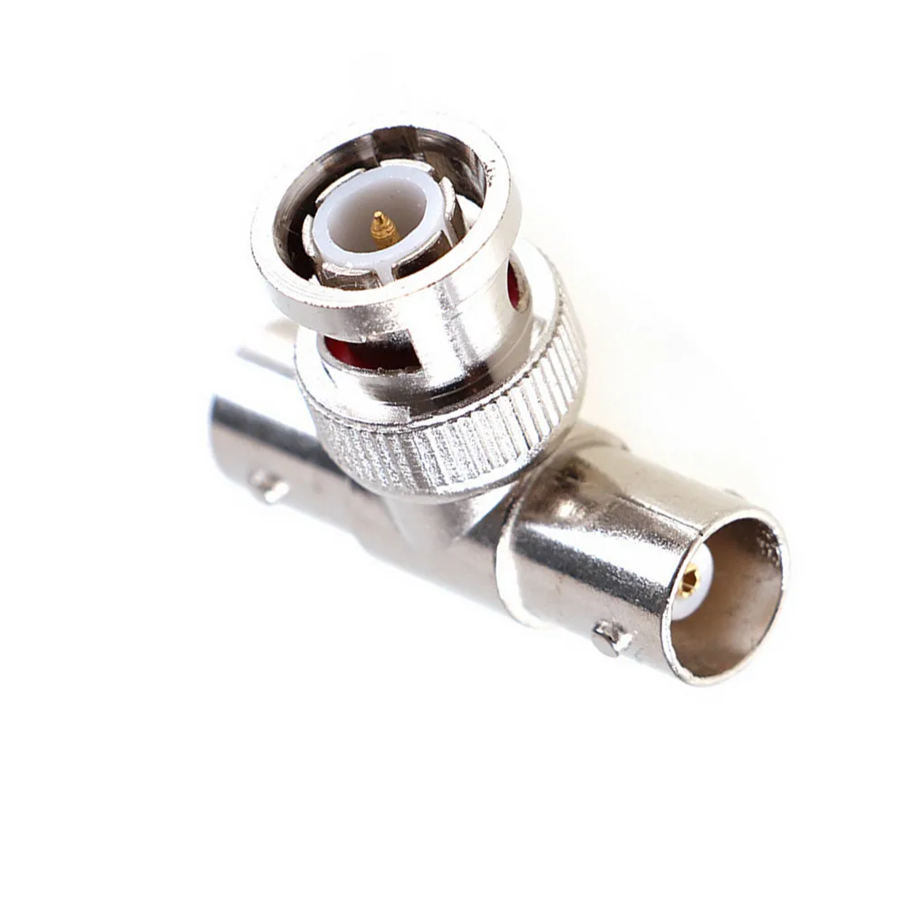 10 шт./лот коаксиальный Т-коннектор 1 Папа-2 Женский Соединитель 3 пути BNC разъем для