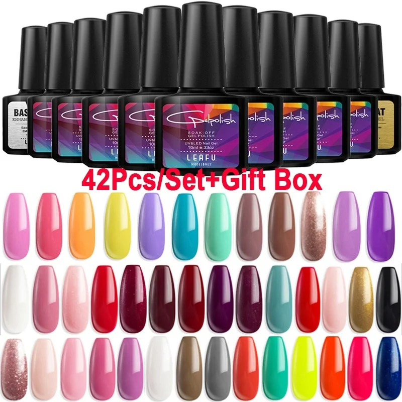 Modelones 44 шт./лот Гель-лак для салонов ногтей Базовое покрытие УФ-Гель-лак с