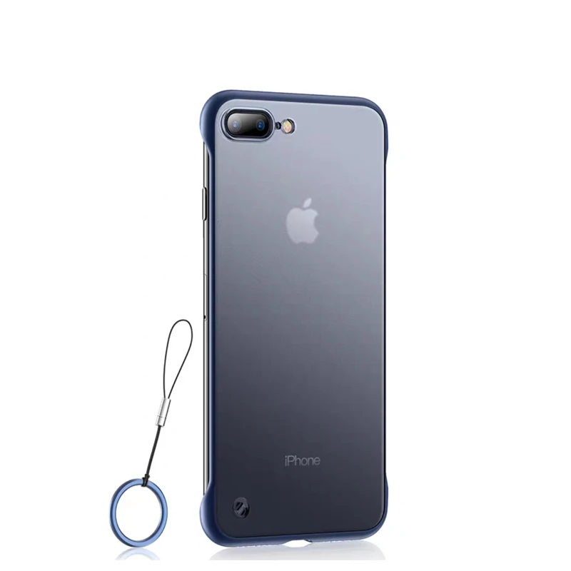 With Ring Матовый Прозрачный чехол для телефона без оправы для iphone 7, 8, 6, 6 s, 6 s Plus, чехол для Apple Coque, iphone XR, X, XS, Max, 11 Pro, Max, чехол - Цвет: With Ring