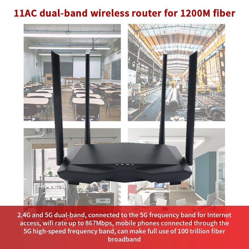 GLAC6 Dual Band AC1200M 10/100 м 2 4 г/5 8 ГГц Беспроводной Wi Fi маршрутизатор репитер приложение