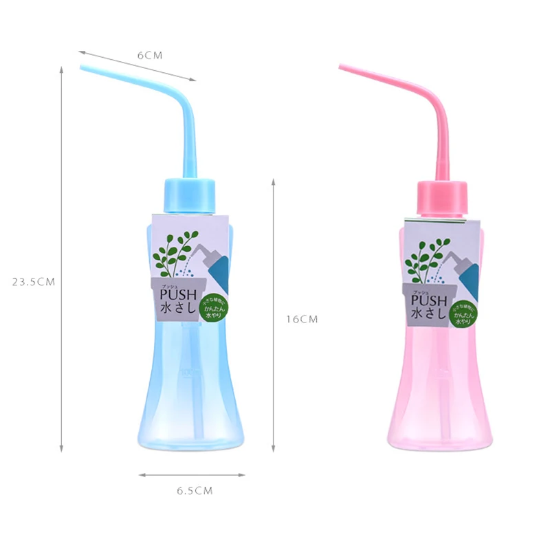 Watering Color Pot 250ml Long Curved Meat Transparent Water Bottle Liquid Container Spray Kettle 1 Pcs | Дом и сад
