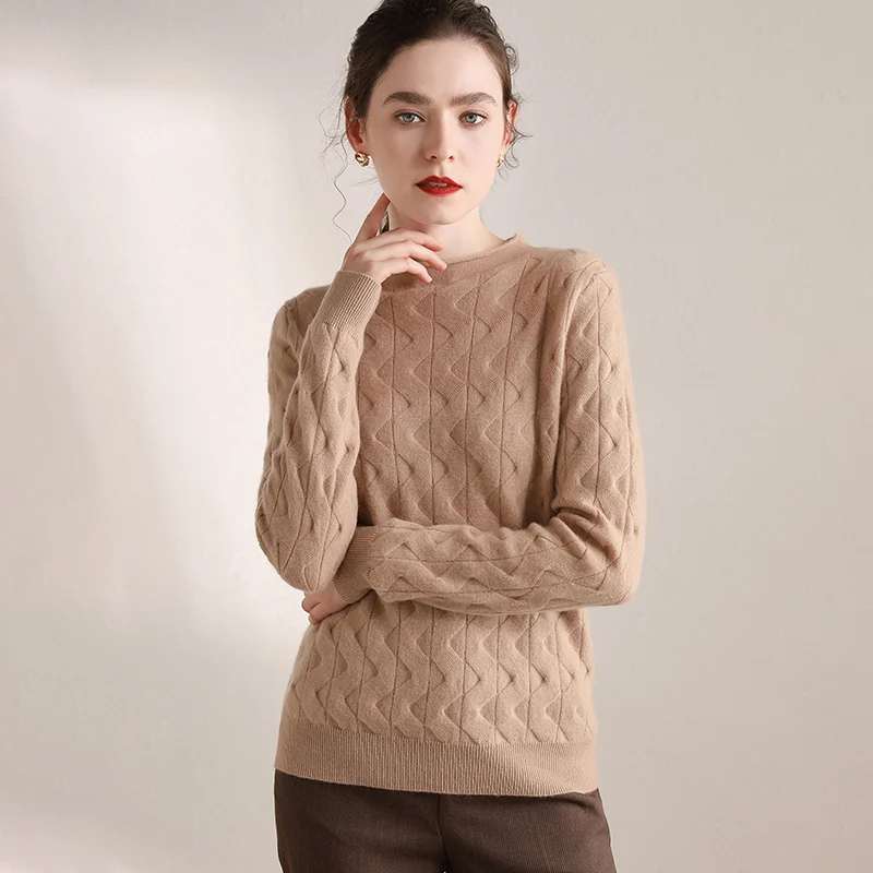 Осень-зима новый модный кашемировый свитер Женская куртка 100% чистый кашемир |
