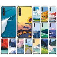 babaite hand painted landscape phone case for huawei p30 40 20 10 8 9 lite pro plus psmart2019