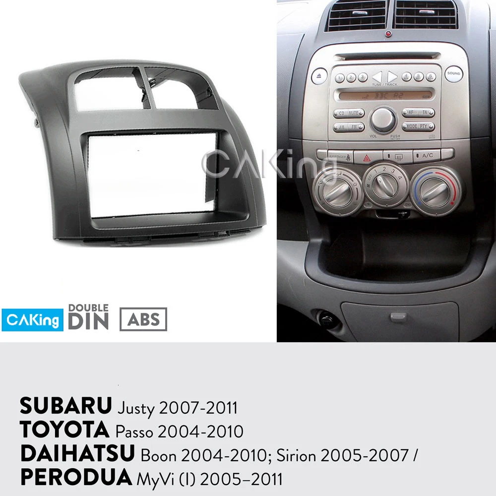 Автомобильная фасция Радио панель для SUBARU Justy 2007 2011 / TOYOTA Passo 2004 2010 Dash Kit установка