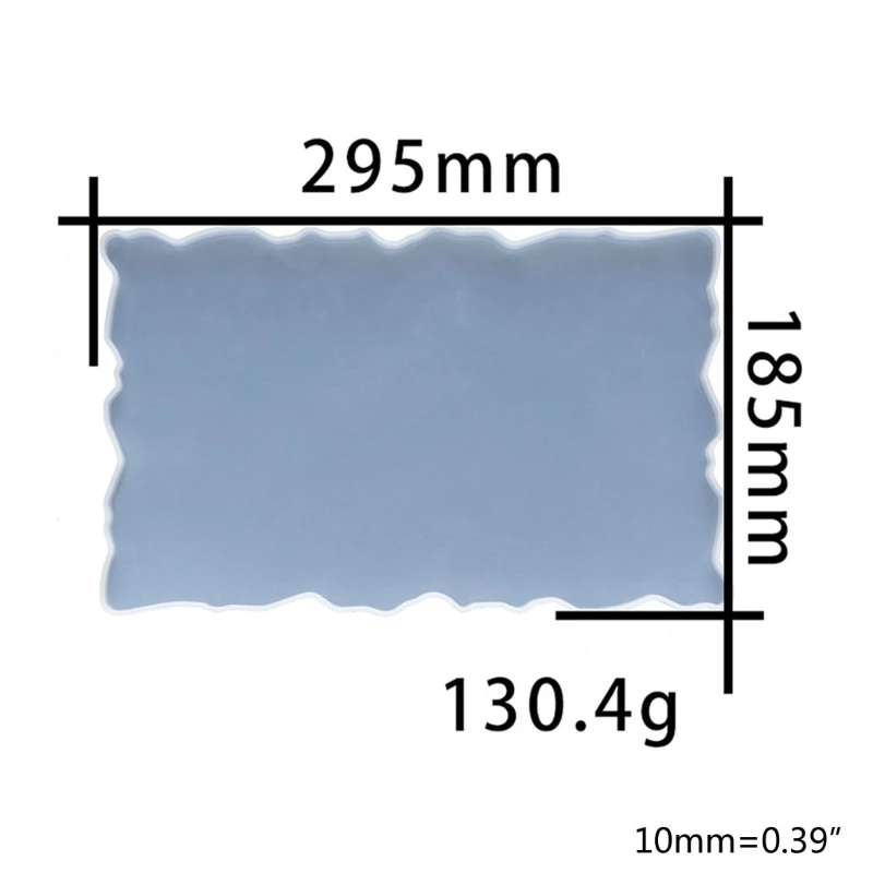 

Crystal Epoxy Resin Mold Rectangular Tray Casting Silicone Mould DIY Crafts Decorations Making Tools