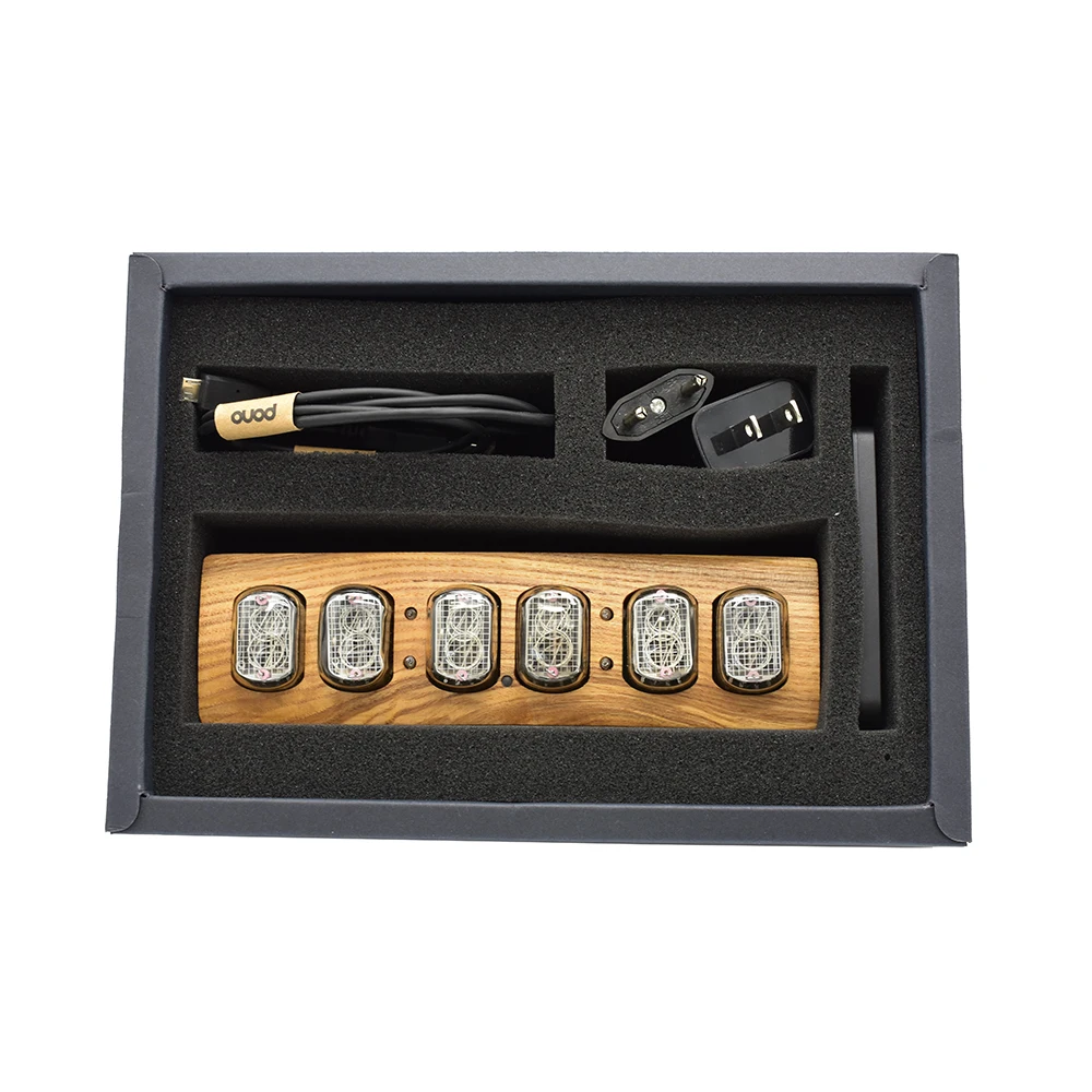 Lusya индукционный выключатель в 12 светящаяся трубка трубки электронные часы с