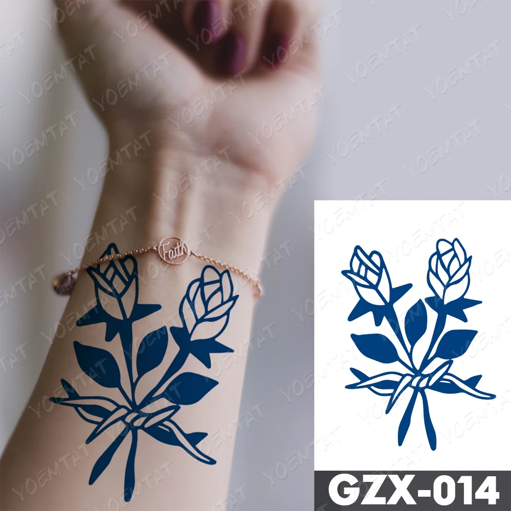 

Juice Lasting Waterproof Temporary Tattoo Sticker Chrysanthemum Mandala Mandala Tattoos Female Sexy Arm Body Art Fake Tatto Male